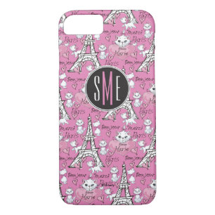 Aristocats   Marie Paris Pattern Monogram Case-Mate iPhone Case