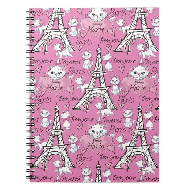 Aristocats | Marie Paris Pattern Notebook (Front)