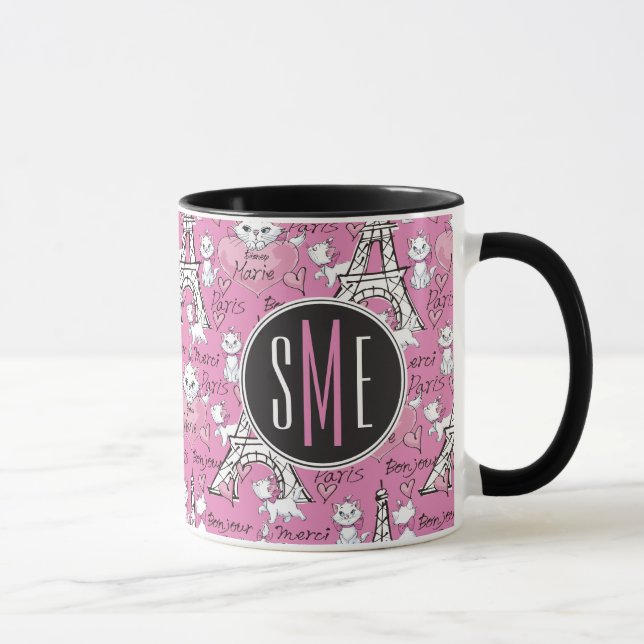 Aristocats | Monogram Marie Paris Pattern Mug (Right)