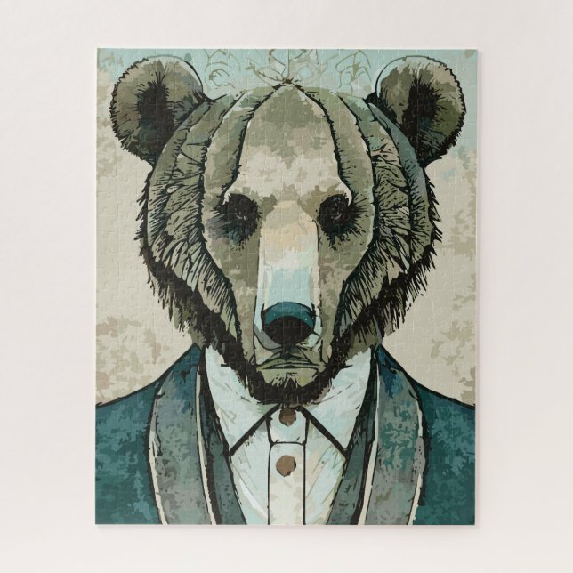 Aristocrat Bear Jigsaw Puzzle (Vertical)