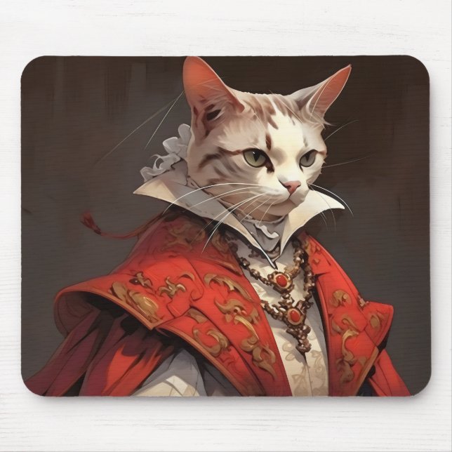Aristocrat Cat Funny Mouse Pad (Front)