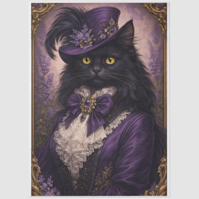 Aristocrat Kitty  Tissue Paper (Front)