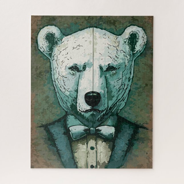 Aristocrat Polar Bear Jigsaw Puzzle (Vertical)