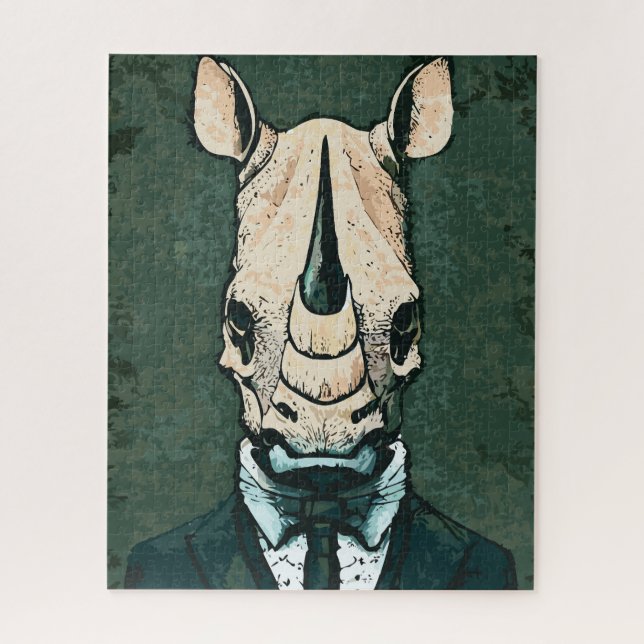 Aristocrat Rhino Jigsaw Puzzle (Vertical)