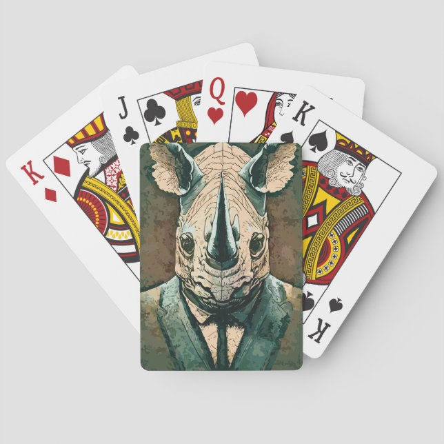 Aristocrat Rhino Playing Cards (Back)