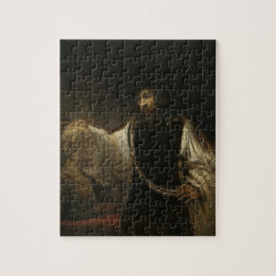 Aristotle (384-322 BC) with a Bust of Homer Jigsaw Puzzle