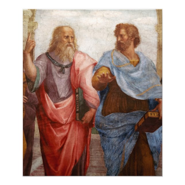 Aristotle and Plato by Raphael Photo Print (Front)