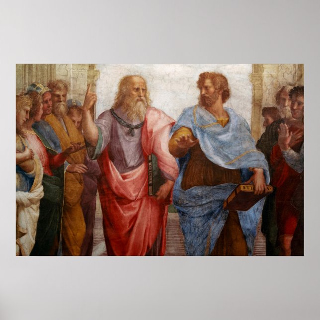 Aristotle and Plato by Raphael Poster (Front)