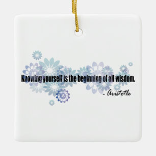Aristotle Ceramic Ornament