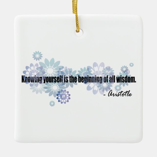 Aristotle Ceramic Ornament (Front)