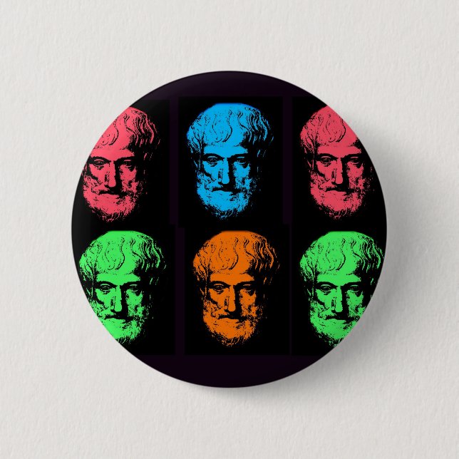 Aristotle Collage 2 Inch Round Button (Front)