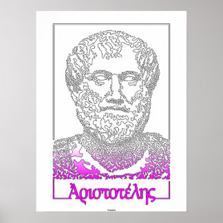 Aristotle. Greek philosopher [015] Poster