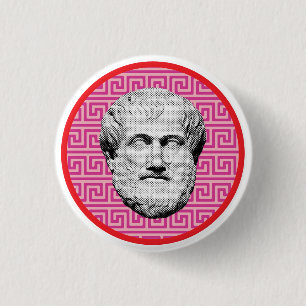 Aristotle Greek Philosopher 1 Inch Round Button