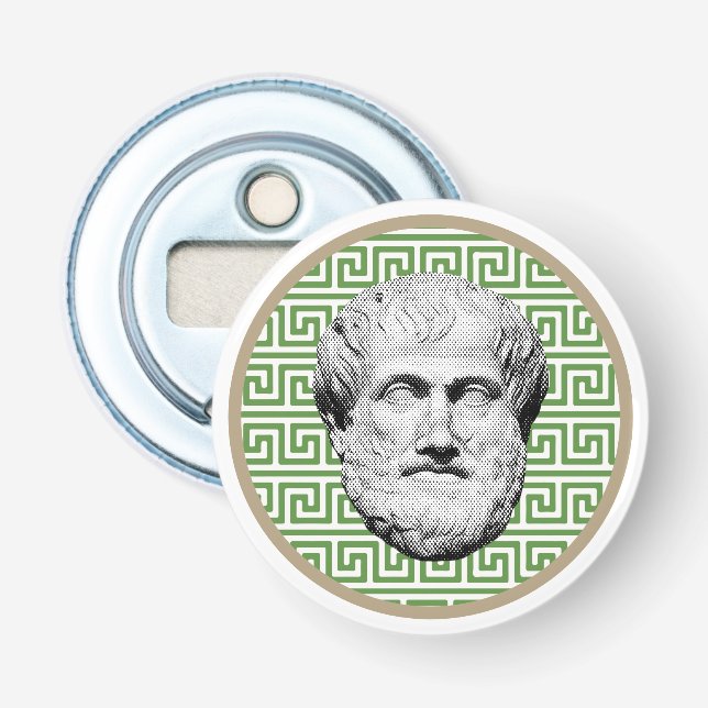 Aristotle Greek Philosopher Bottle Opener (Front)