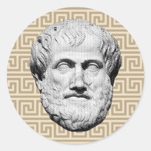 Aristotle Greek Philosopher Classic Round Sticker