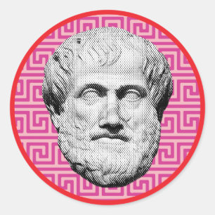 Aristotle Greek Philosopher Classic Round Sticker