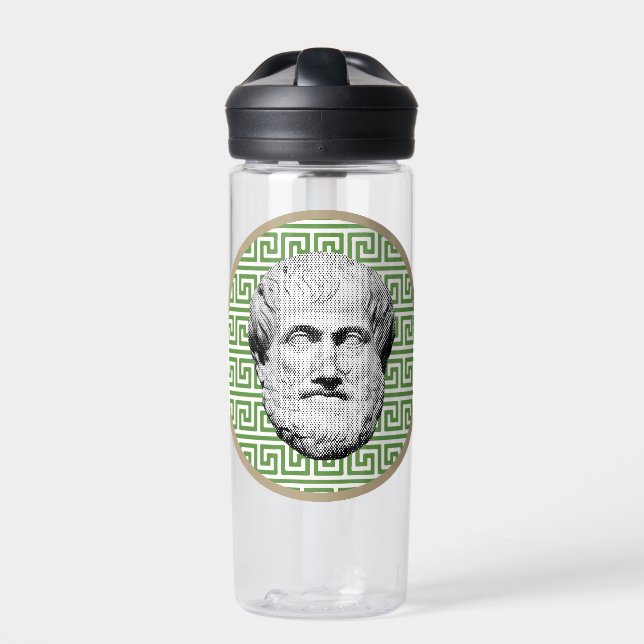 Aristotle Greek Philosopher Water Bottle (Front)