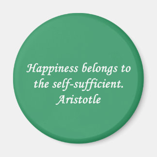 Aristotle Happiness Quote Magnet