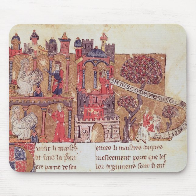Aristotle instructs Alexander the Great in Mouse Pad (Front)