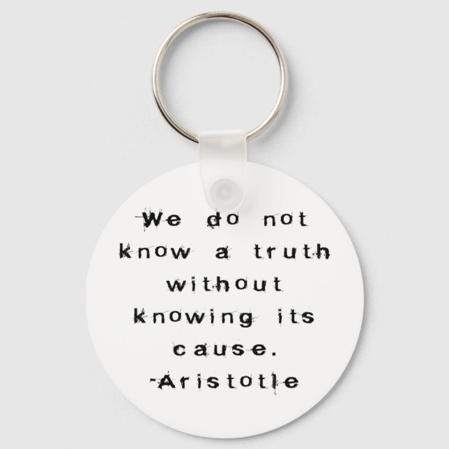 Aristotle: Know a Truth - A Philosopher's Keychain (Front)