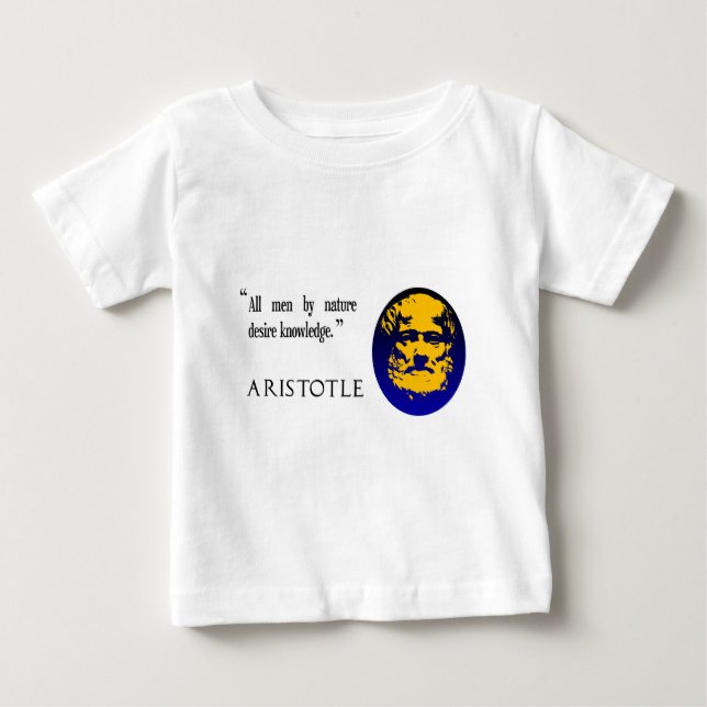 Aristotle knowledge baby T-Shirt (Front)