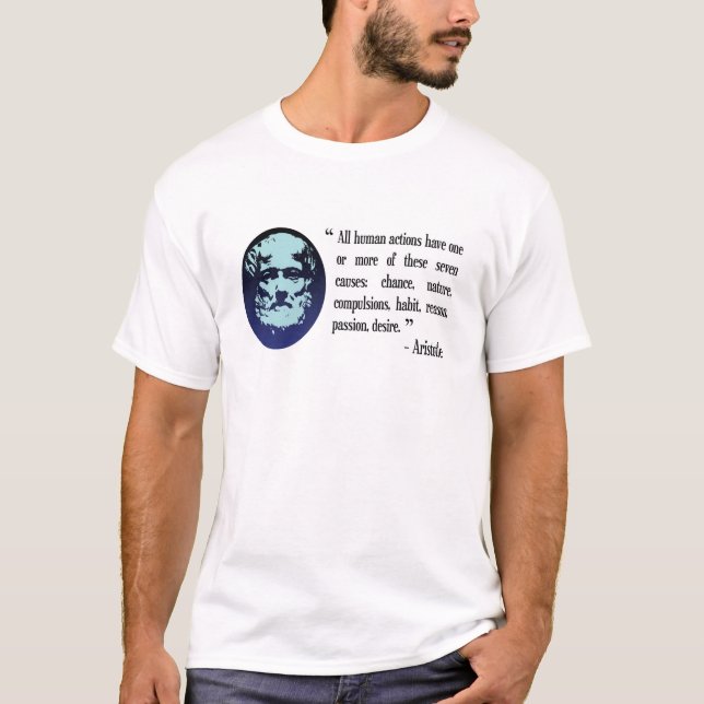 Aristotle philosophical quotations man's t-shirt (Front)