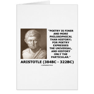 Aristotle Poetry Finer More Philosophical History