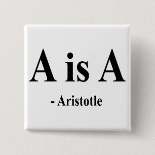 Aristotle Quote 2a 2 Inch Square Button