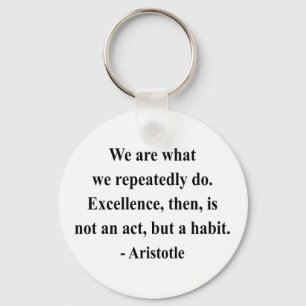 Aristotle Quote 4a Keychain