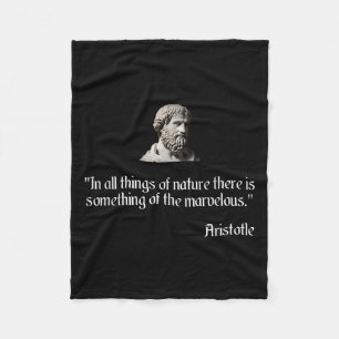 Aristotle Shirt On Marvelous Nature Aristotle Phil Fleece Blanket