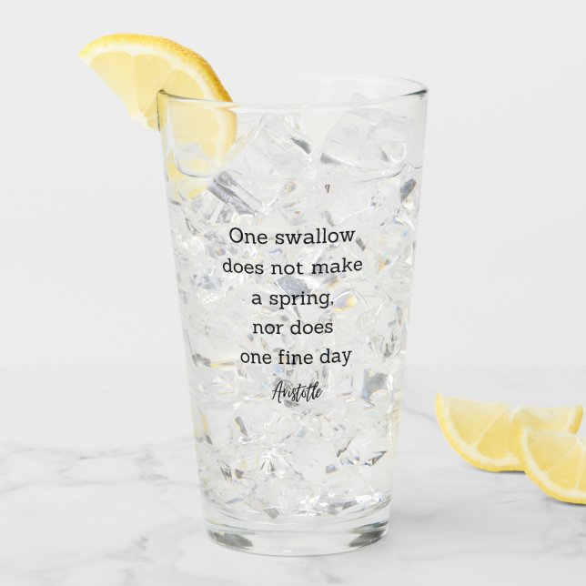 Aristotle Spring Quote Decor For Home  Glass (Front Ice)