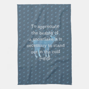 Aristotle Winter Quote Decor For Home Kitchen Towel