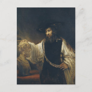Aristotle With A Bust Of Homer by Rembrandt Postcard