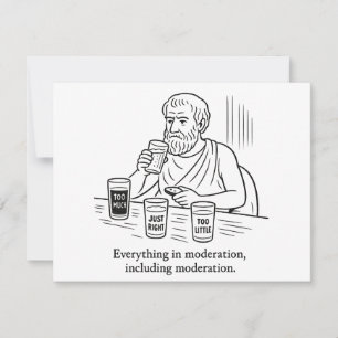 Aristotle's Guide to Moderation Card