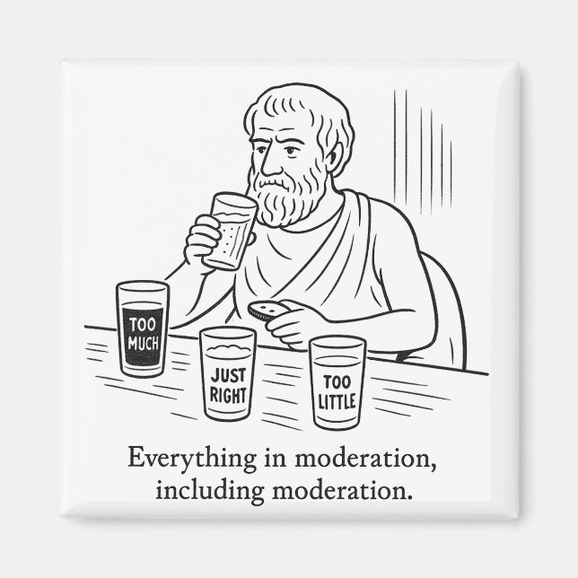Aristotle's Guide to Moderation Magnet (Front)