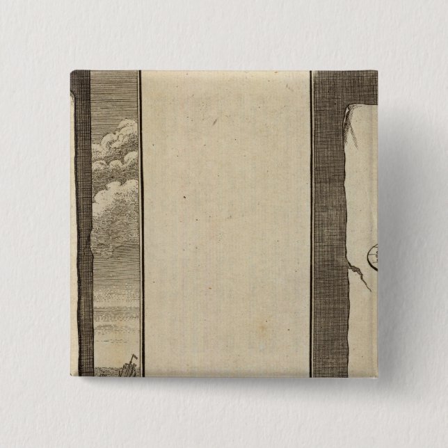 Aritfical Sphere 2 Inch Square Button (Front)