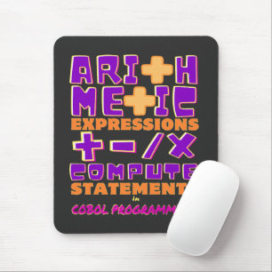 Arithmetic Expressions in Cobol Programming Mouse Pad