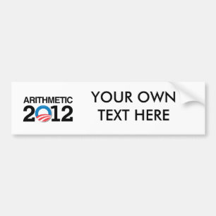 ARITHMETIC WITH OBAMA -.png Bumper Sticker