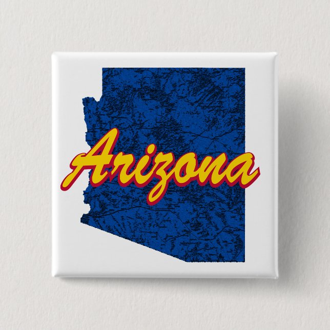 Arizona 2 Inch Square Button (Front)
