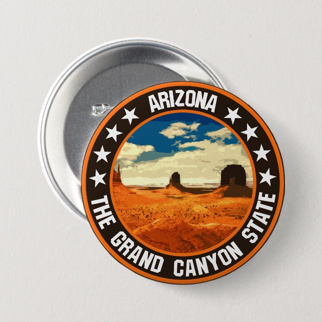 Arizona                                            3 inch round button (Front & Back)