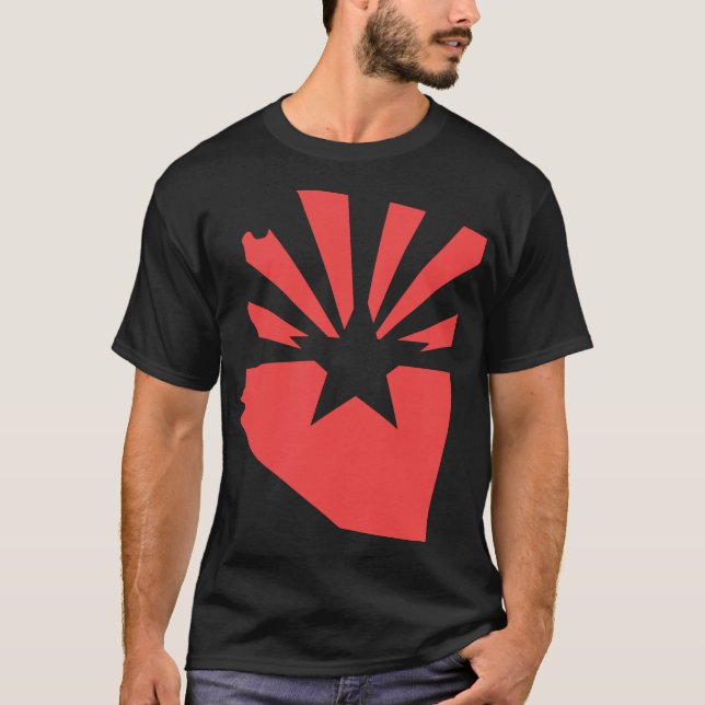 Arizona 48 State Flag Logo T-Shirt (Front)