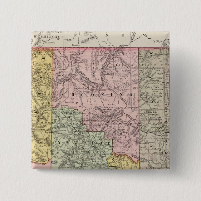 Arizona 4 2 inch square button (Front)