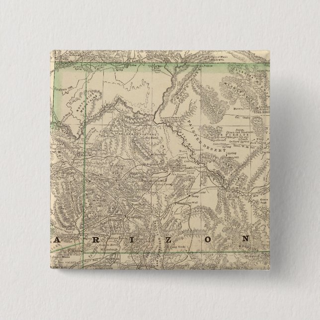 Arizona 7 2 inch square button (Front)