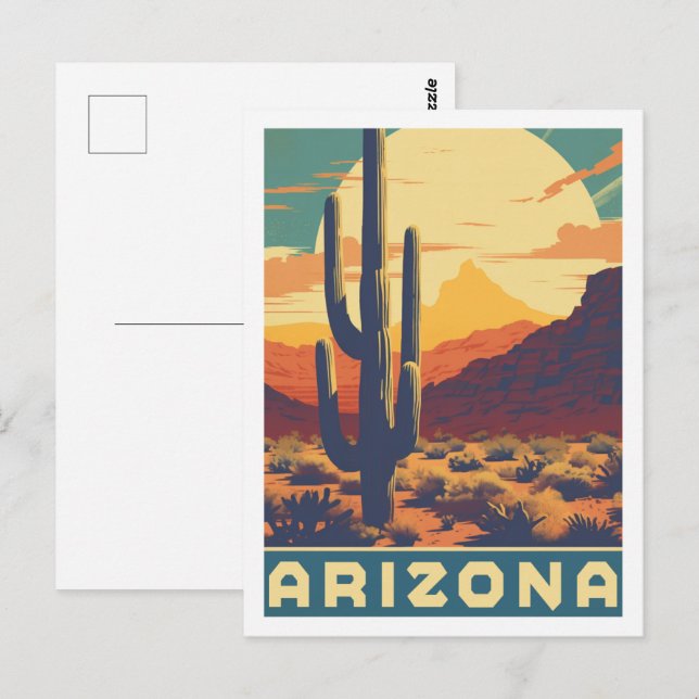 Arizona America Famous Vintage Travel Place Postcard (Front/Back)