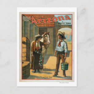 Arizona "America's Greatest Play" Cachese Postcard