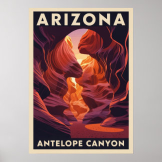 Arizona Antelope Canyon National Park V01 Poster