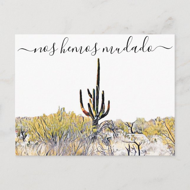 Arizona Anuncio de Mudanza Postcard (Front)