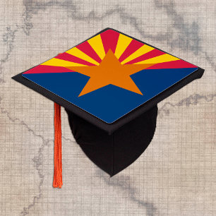 Arizona & Arizona Flag - Students /University Graduation Cap Topper