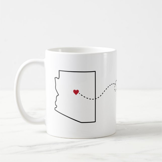 Arizona au Colorado - Heart2Heart Coffee Mug (Gauche)