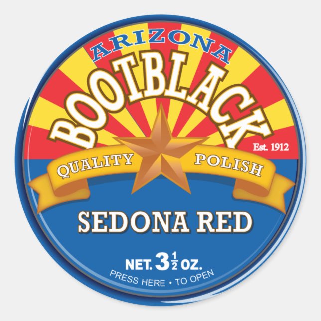 Arizona Bootblack Sticker (Front)